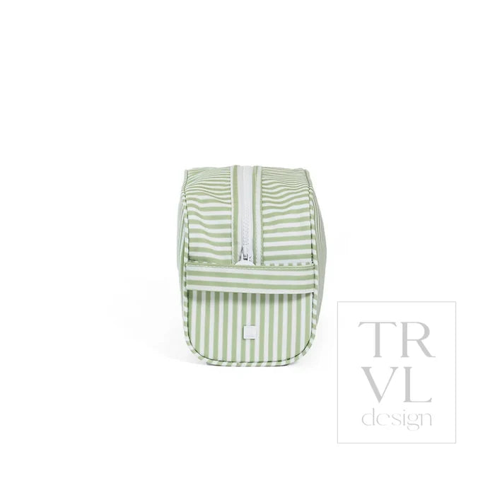 Toiletry Bag | Sage Stripe