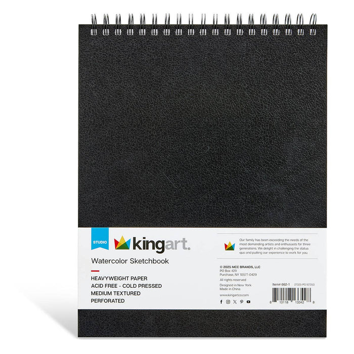 Watercolor Sketchbook - Top Spiral - 10" x 12" - 30 Sheets