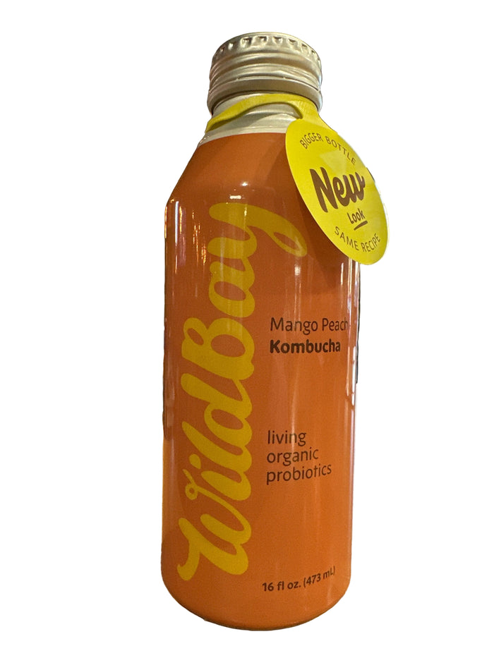 Wild Bay Kombucha Mango Peach 473ml (Wild Bay) - MezeHub