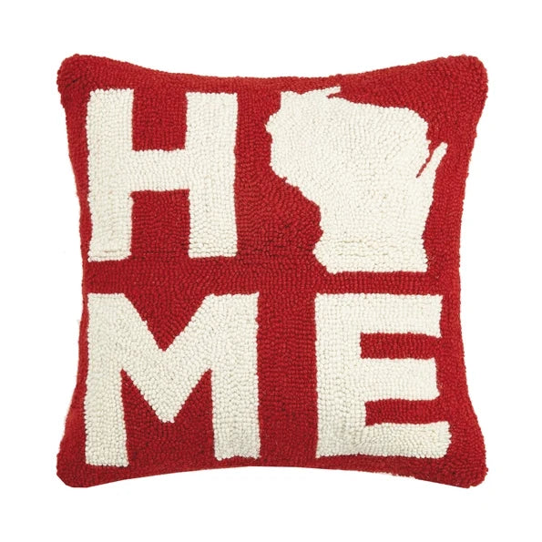 Wisconsin Home Hook Pillow
