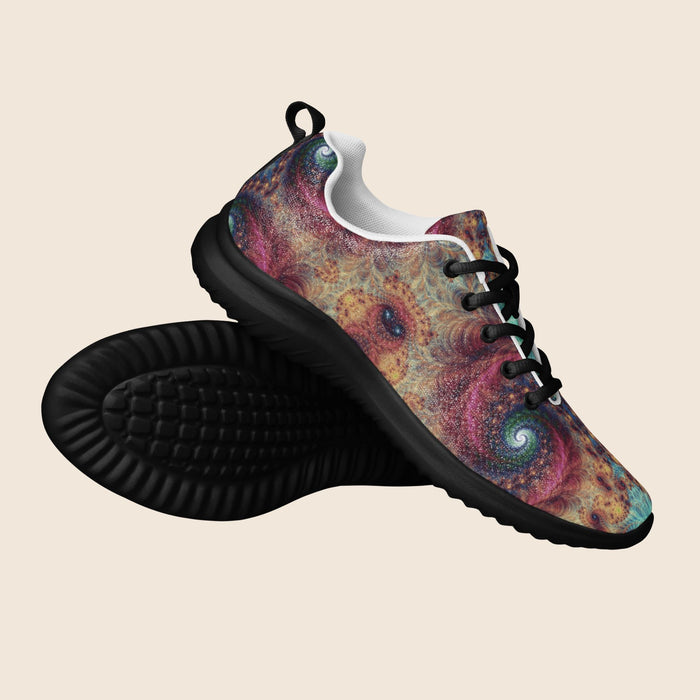 Women's Fractals Psychedelic Print Athletic Shoes