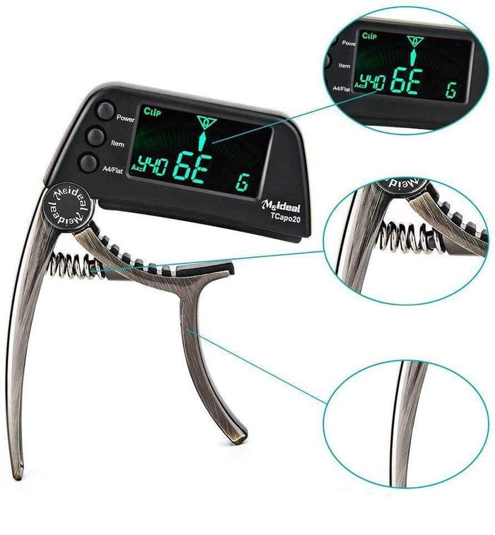 2-in-1 Guitar Capo &amp; Tuner
