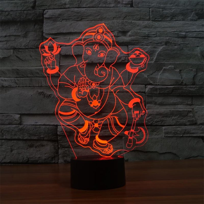 3D Ganesh RGB LED night light