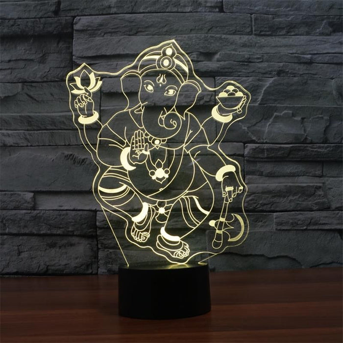 3D Ganesh RGB LED night light