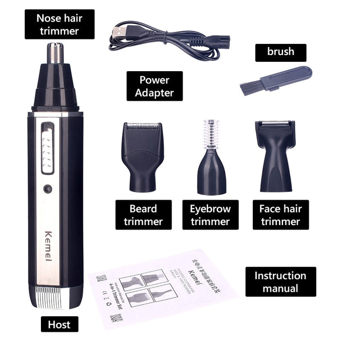4 in 1 rechargeable electric hair clipper