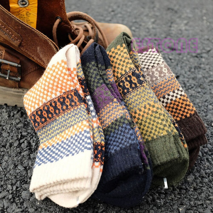 4 Pairs of Vintage Warm Socks