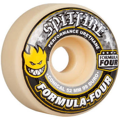 52mm 99a Formula Four Conical Wheels (Yellow)