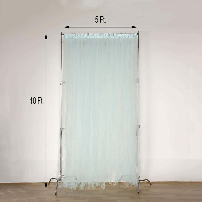Lightweight sheer backdrop stand, 5 ft wide and 10 ft tall for photography