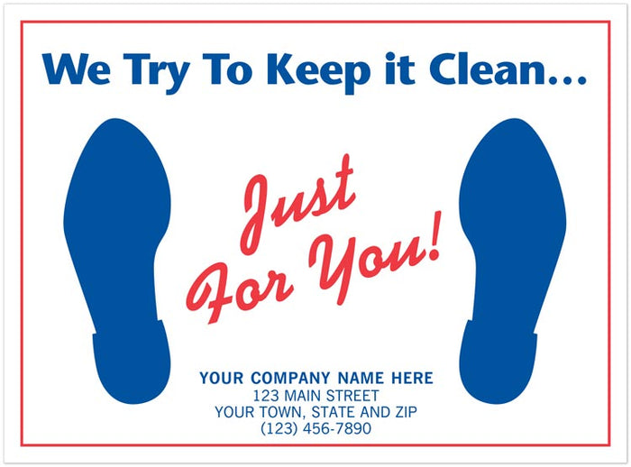 6515 Auto Floor Mat We Try To Keep it Clean... 19 x 14"  QTY 250