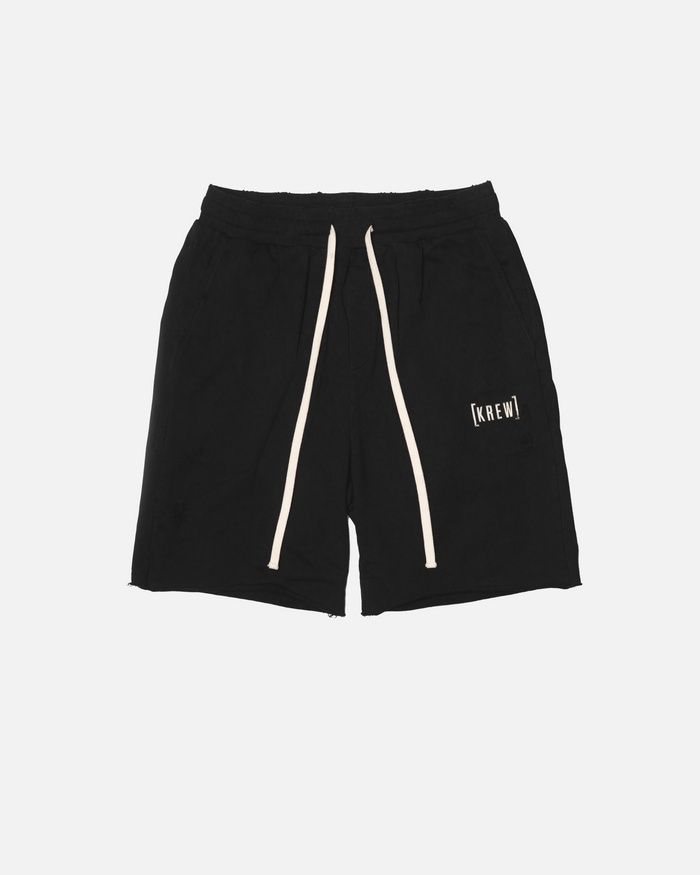 ABUSED SHORTS - BLACK | Front View
