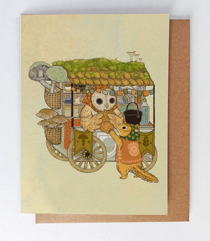 Acorn Market Card by Marika Paz