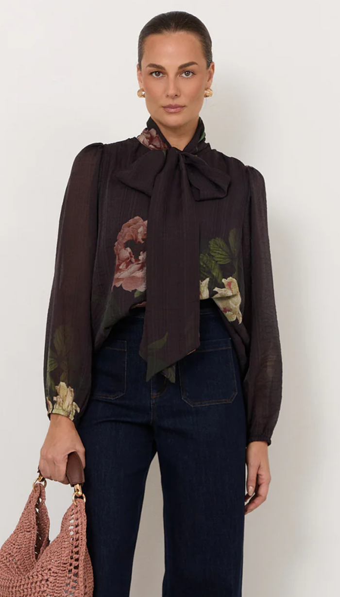 Adorne - the Penelope Chandon Print Long Sleeve Top