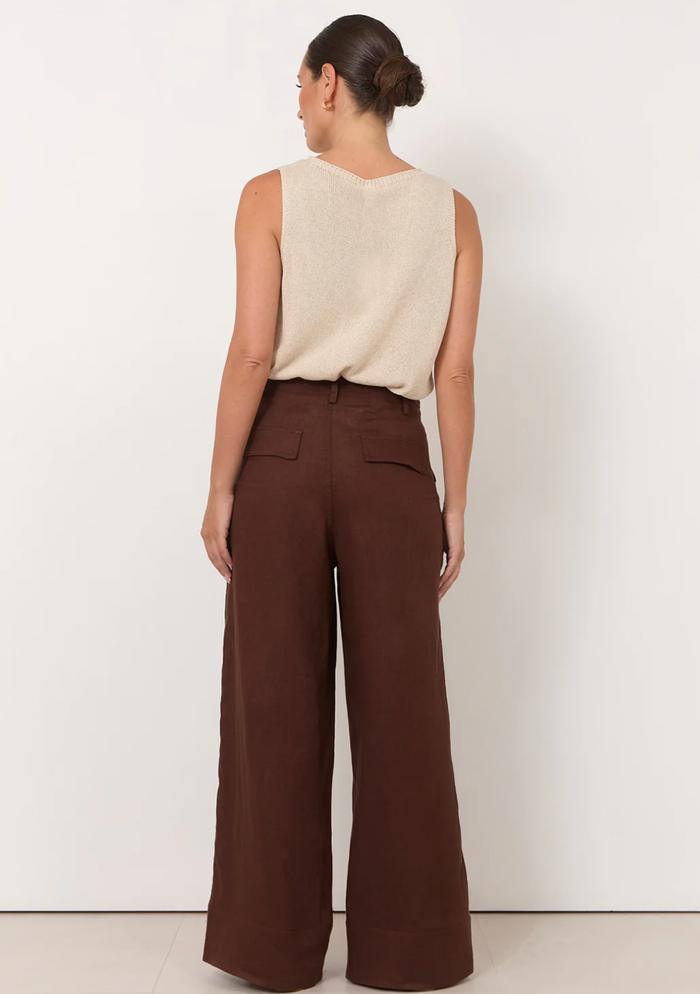 Adorne Avalon wide leg Linen Pants