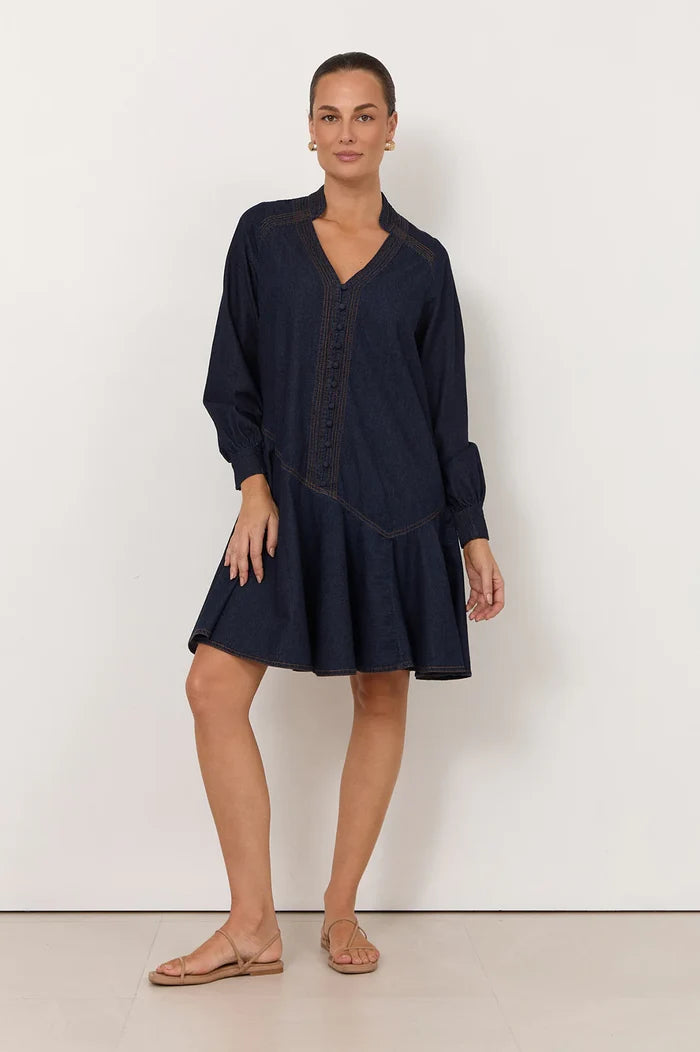 Adorne Genna Light Weight Denim Dress