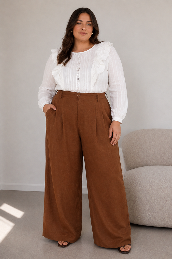 Adorne Karmine Linen Pants