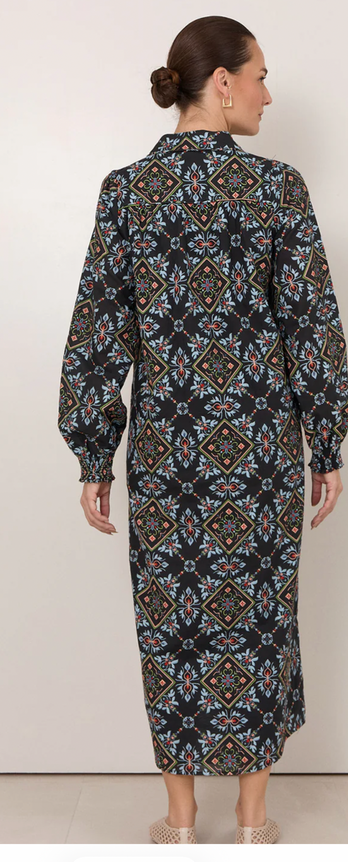 Adorne Lilian Embroidered Shirt Dress