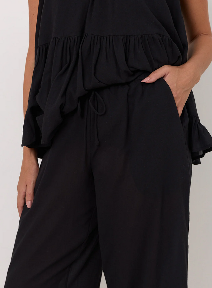 Adorne Romeo Cropped Cotton Pants
