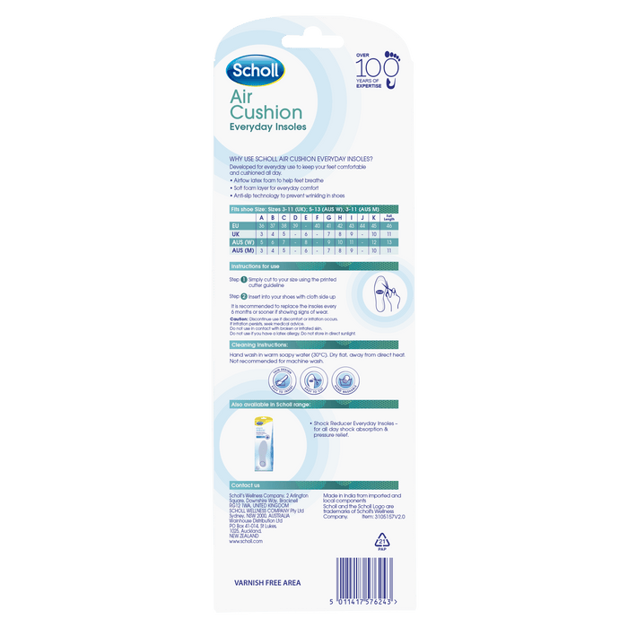 Scholl Insoles Air Cushion Insoles