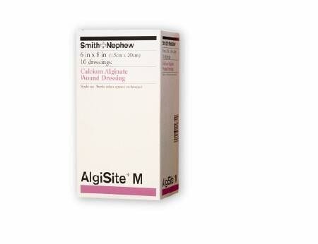 AlgiSite M 59480300 Calcium Alginate Dressing, Box of 10 61132972