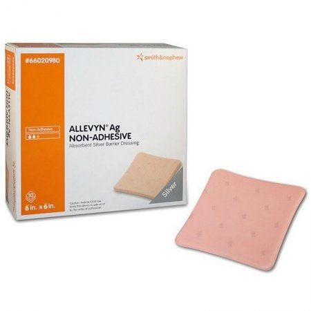 Allevyn Non-Adhesive 66020093 Advanced Foam Wound Dressing, Box of 10