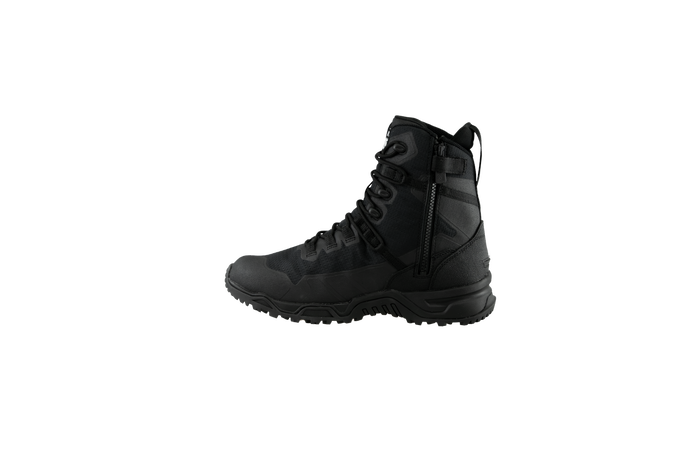 Original SWAT best police boots with a side zipper, featuring a non-marking rubber outsole.
