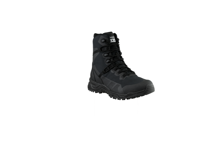 Original SWAT best police boots with a side zipper, featuring a non-marking rubber outsole.