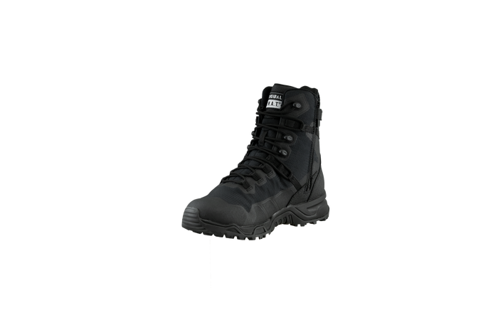 Original SWAT best police boots with a side zipper, featuring a non-marking rubber outsole.