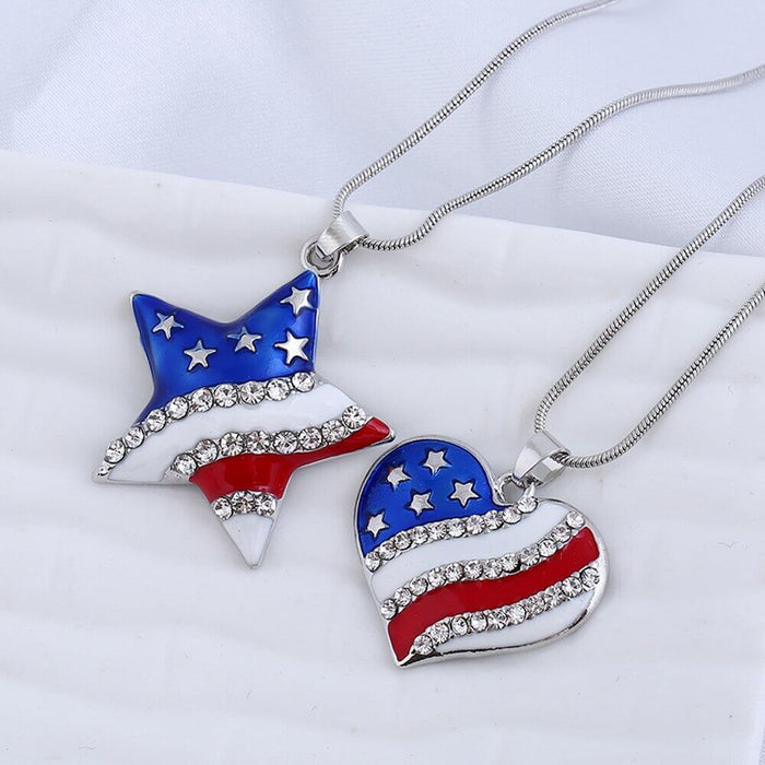 American flag necklace