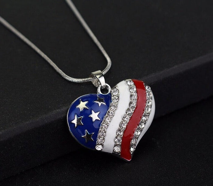 American flag necklace