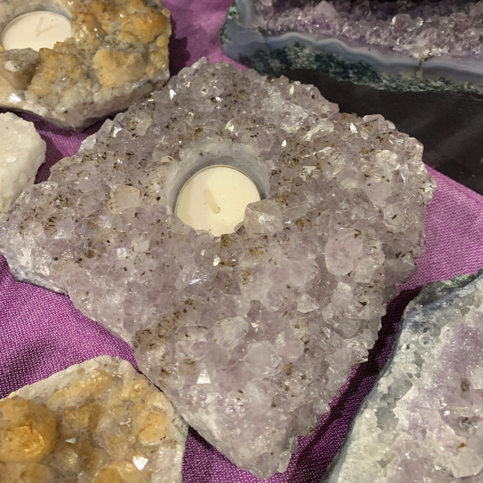 Amethyst Candle Holder