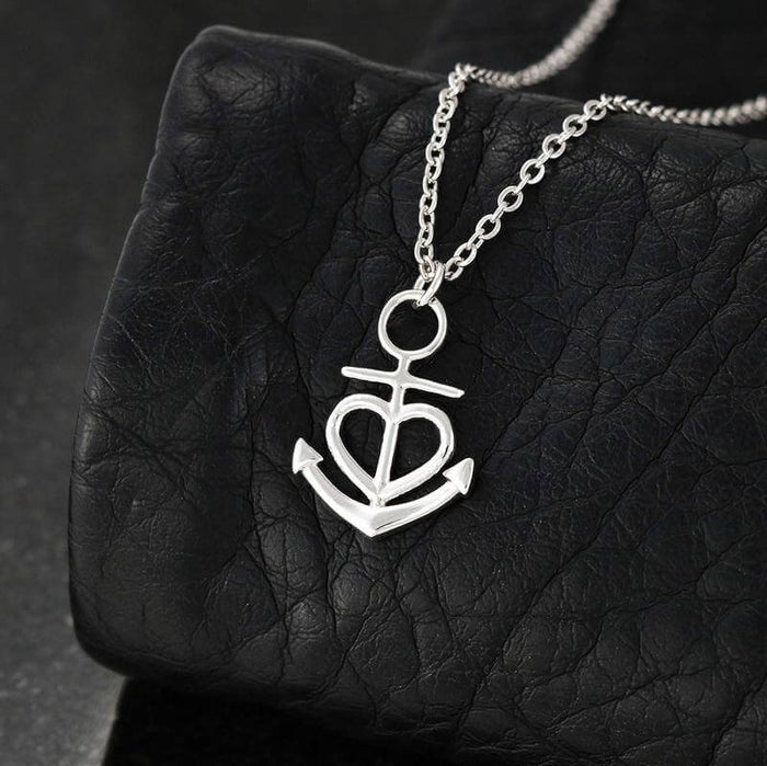 Anchor Heart Necklace