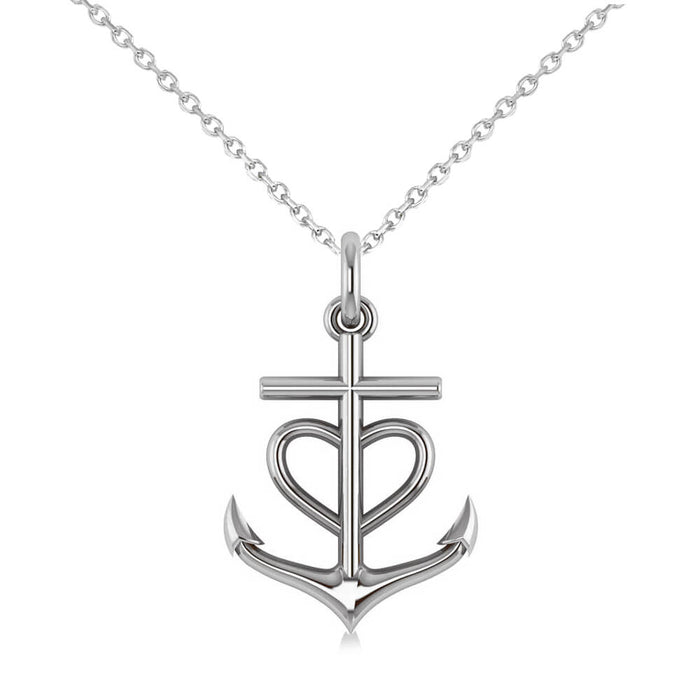Anchor Heart Necklace
