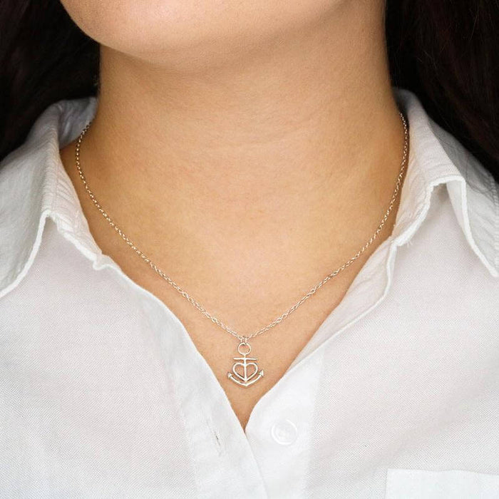 Anchor Heart Necklace
