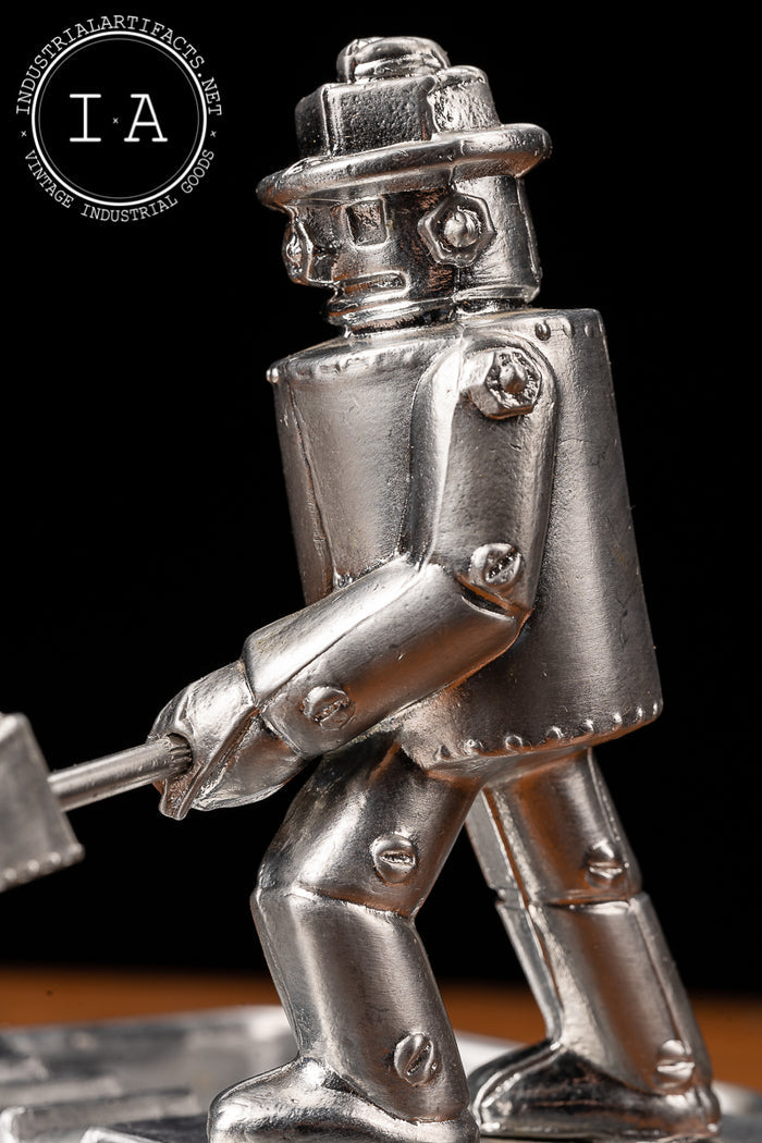 Antique Iron Fireman Ashtray