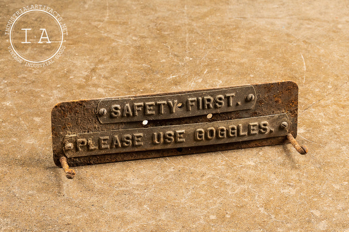 Antique Safety Sign