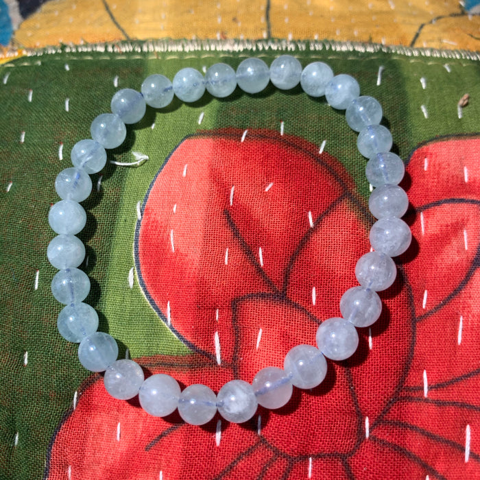Aquamarine 7mm Bracelet
