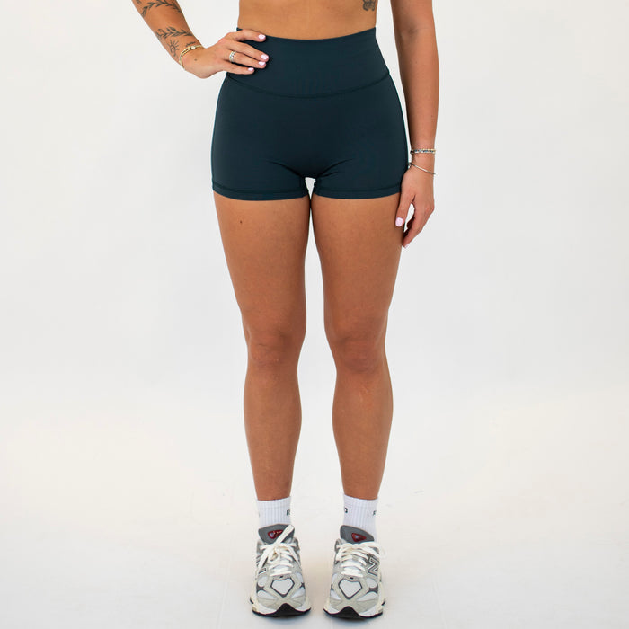 Magical Forest No Front Seam High Rise Spandex Shorts