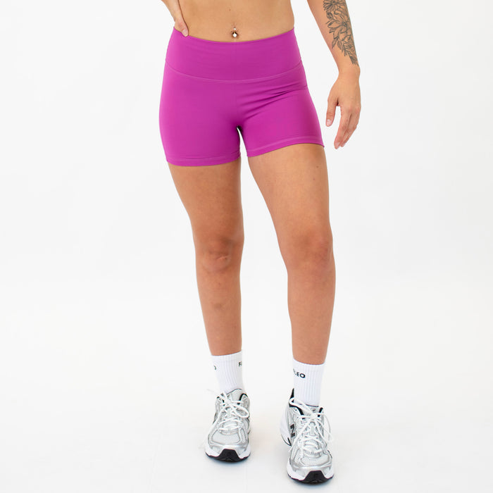 Berry Sorbet No Front Seam High Rise Spandex Shorts