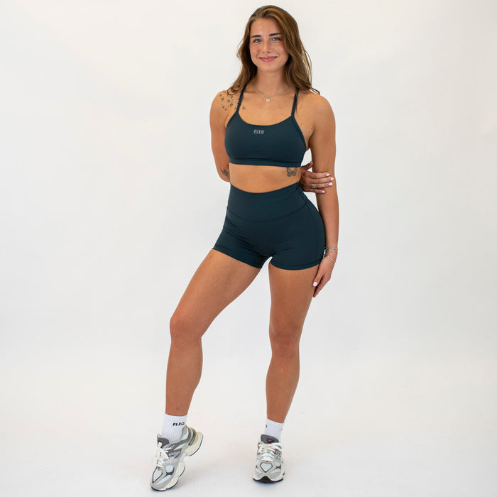 Magical Forest No Front Seam High Rise Spandex Shorts