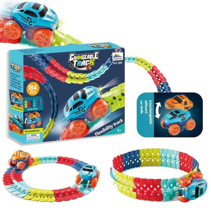 Assembled Race Car Track