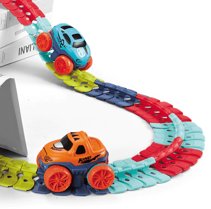 Assembled Race Car Track