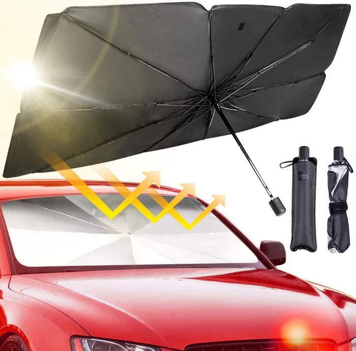Automotive windshield sunshade