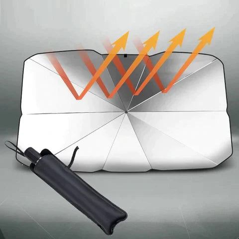 Automotive windshield sunshade