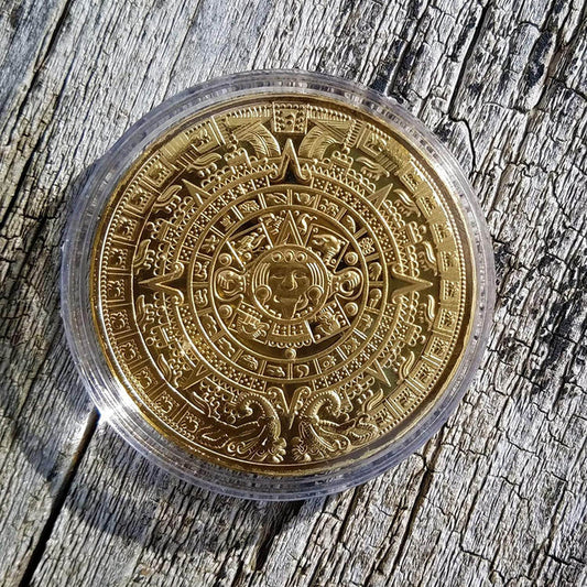 Aztec Calendar Medallion