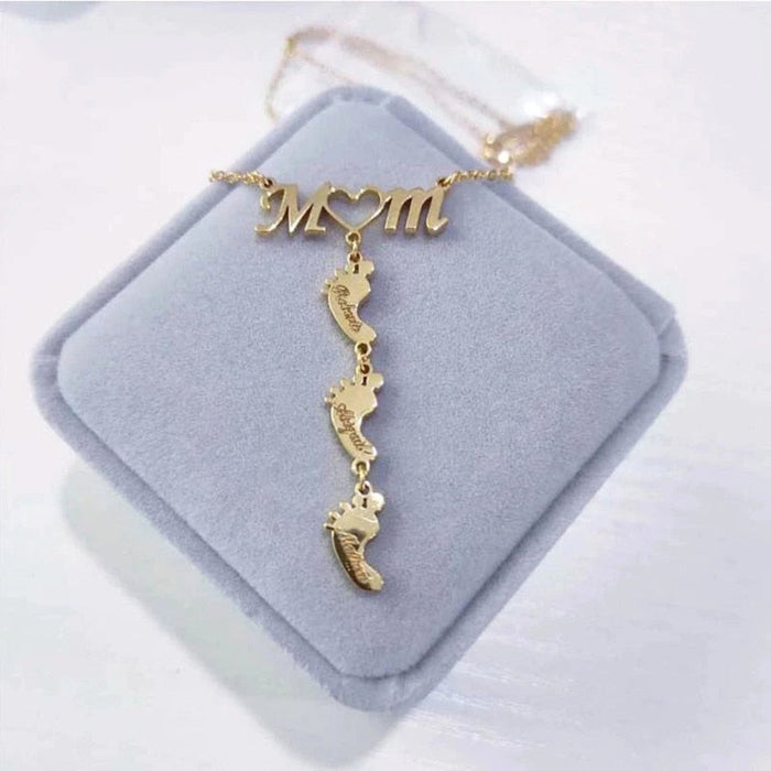 Baby Feet Mother Necklace