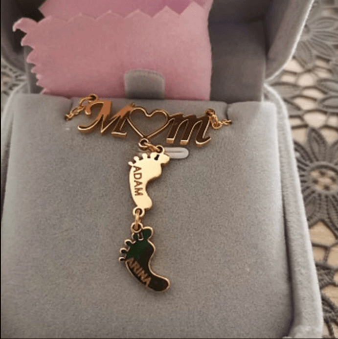 Baby Feet Mother Necklace