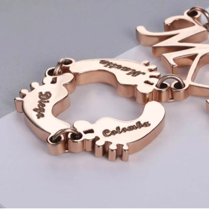 Baby Feet Mother Necklace
