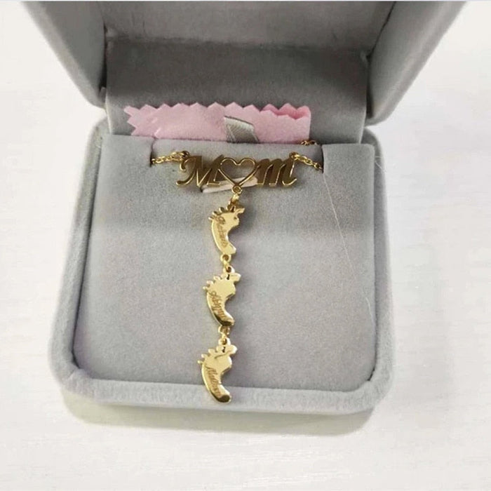 Baby Feet Mother Necklace