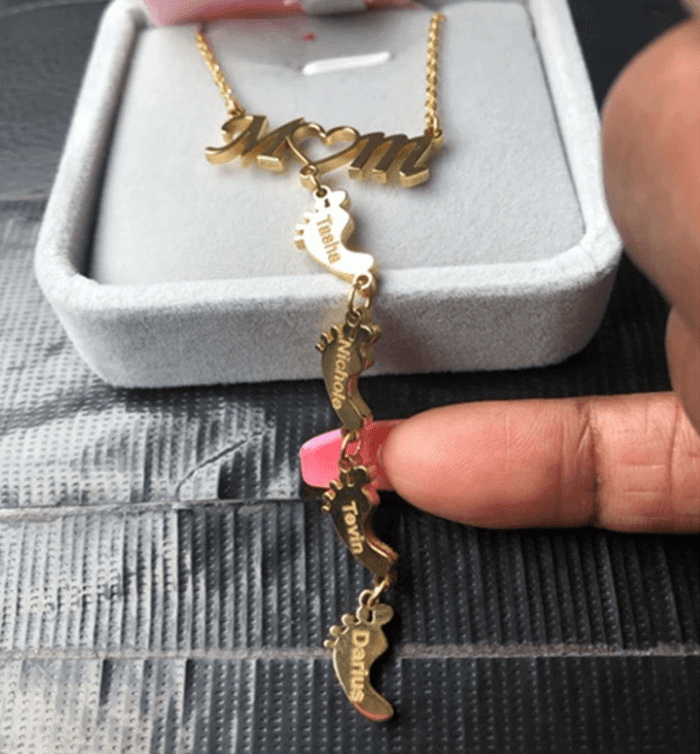 Baby Feet Mother Necklace