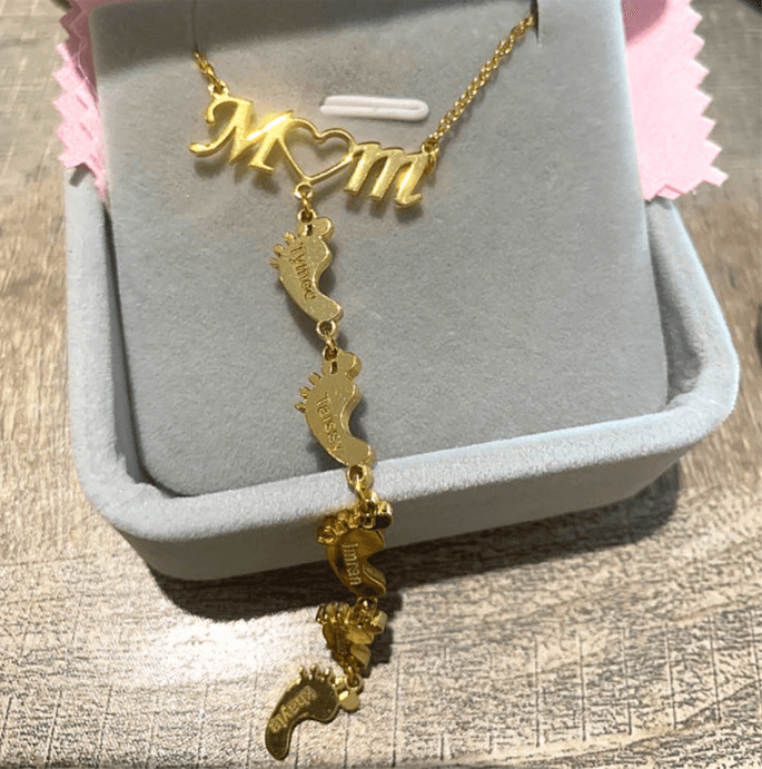 Baby Feet Mother Necklace